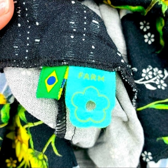 FARM Rio Sunflower Daisy Allover Print Mini Dress Anthropologie - Picture 5 of 6